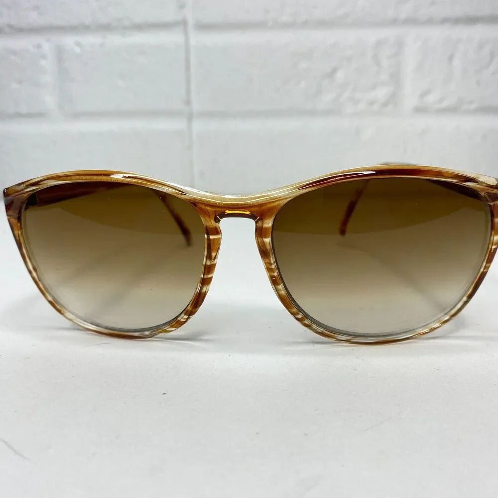 Unbranded Womens Sunglasses Brown/Orange Tortoise‎ Frame Brown Lenses H2675